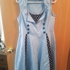 Baby blue dress